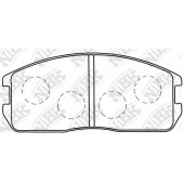 Колодки тормозные дисковые передний для ISUZU ASKA / MITSUBISHI COLT(C1#A, C5#A), CORDIA(A21#A, AB), LANCER(C1#A, C1#V, C3#V, C6#A, C7#A), MIRAGE(C5# - C8#) <b>NiBK PN3089</b>