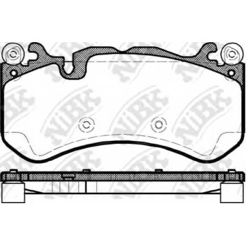 Колодки тормозные дисковые передний <b>NiBK PN31012</b>