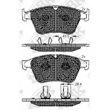 Колодки тормозные дисковые передний <b>NiBK PN31014</b>