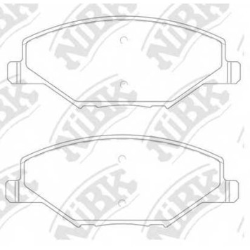Колодки тормозные дисковые передний для SKODA FABIA / VW POLO <b>NiBK PN33002</b>