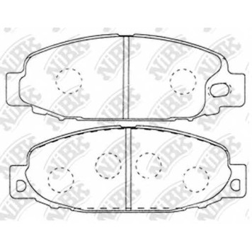 Колодки тормозные дисковые передний <b>NiBK PN3347</b>