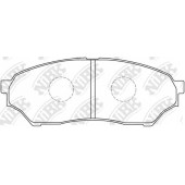 Колодки тормозные дисковые передний для MITSUBISHI PAJERO MINI(H5#A), PAJERO PININ(H6#W,H7#W) <b>NiBK PN3417</b>