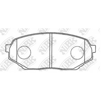 Колодки тормозные дисковые передний <b>NiBK PN3473</b>