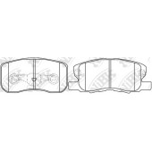 Колодки тормозные дисковые передний <b>NiBK PN3500</b>