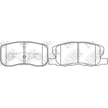 Колодки тормозные дисковые передний <b>NiBK PN3500</b>