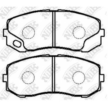 Колодки тормозные дисковые передний <b>NiBK PN3513</b>