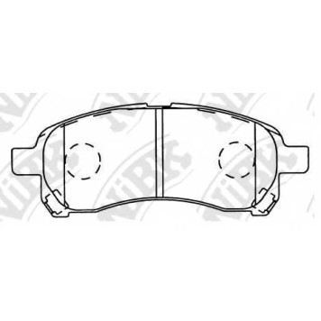 Колодки тормозные дисковые передний <b>NiBK PN3850</b>