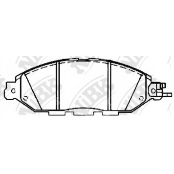 Колодки тормозные дисковые передний <b>NiBK PN50001</b>