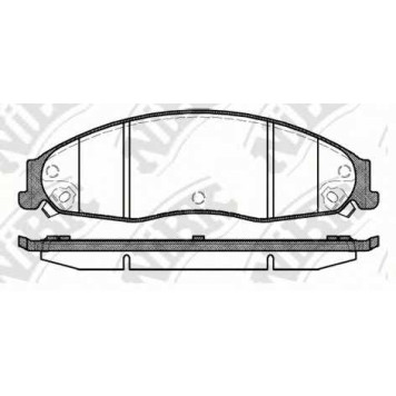Колодки тормозные дисковые передний <b>NiBK PN51005</b>