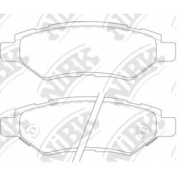Колодки тормозные дисковые задний <b>NiBK PN51007</b>
