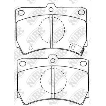 Колодки тормозные дисковые передний для MAZDA 323(BD,BF,BW) <b>NiBK PN5138</b>