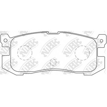 Колодки тормозные дисковые задний <b>NiBK PN5195</b>