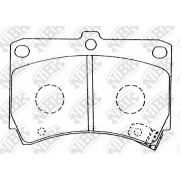 Колодки тормозные дисковые передний для KIA AVELLA, RIO(DC,DC#) / MAZDA 121(DB), 2(DY), 323 F(BJ), 323 P(BA), 323(BG), DEMIO(DW), FAMILIA(BA,BG), FESTIVA <b>NiBK PN5232</b>