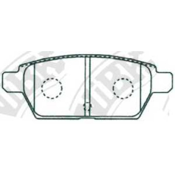 Колодки тормозные дисковые задний для MAZDA 6(GG) <b>NiBK PN5803</b>