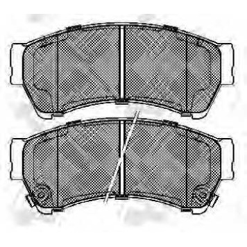 Колодки тормозные дисковые передний для MAZDA 6(GG,GH) <b>NiBK PN5806</b>