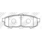 Колодки тормозные дисковые задний для MAZDA MPV(LW) <b>NiBK PN5807</b>