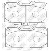 Колодки тормозные дисковые передний для NISSAN 200 SX(S14), 300 ZX(Z32) / SUBARU FORESTER(SF), IMPREZA(GC,GD,GF,GFC,GG) <b>NiBK PN7463</b>