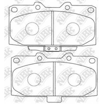 Колодки тормозные дисковые передний для NISSAN 200 SX(S14), 300 ZX(Z32) / SUBARU FORESTER(SF), IMPREZA(GC,GD,GF,GFC,GG) <b>NiBK PN7463</b>