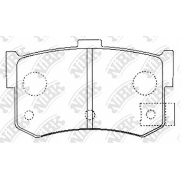 Колодки тормозные дисковые задний <b>NiBK PN8210</b>