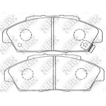 Колодки тормозные дисковые передний <b>NiBK PN8223</b>