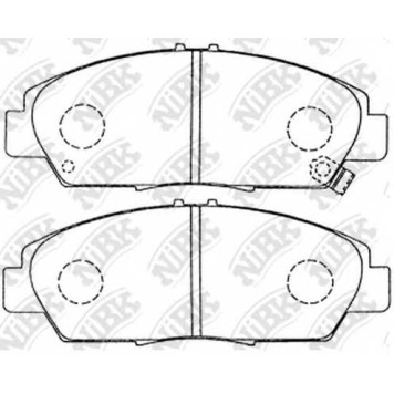 Колодки тормозные дисковые передний для HONDA ACCORD(CC,CD,CE,CF,CG,CK), PRELUDE(BA,BB) <b>NiBK PN8293</b>