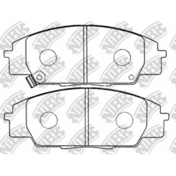 Комплект высокоэффективных тормозных колодок передний для HONDA CIVIC(EP, ES, EU, EV, FK, FN), S2000(AP) <b>NiBK PN8423S</b>