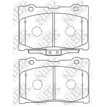 Колодки тормозные дисковые передний для HONDA LEGEND(KA9,KB#) <b>NiBK PN8801</b>