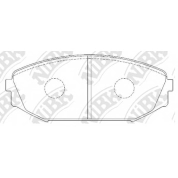 Колодки тормозные дисковые передний для ACURA MDX(YD1) <b>NiBK PN8805</b>
