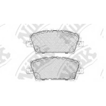 Колодки тормозные дисковые передний для HONDA CIVIC(FA,FD,FK,FN) <b>NiBK PN8866</b>