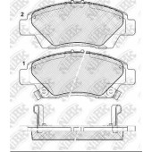 Колодки тормозные дисковые передний для HONDA CITY(GM), CR-Z(ZF1), INSIGHT(ZE#), JAZZ(GE) <b>NiBK PN8868</b>