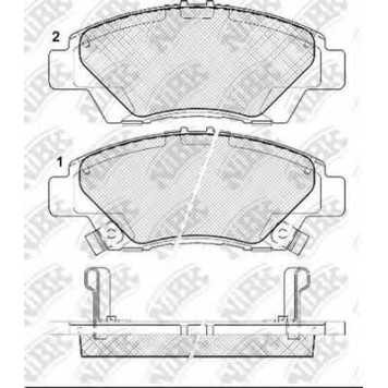 Колодки тормозные дисковые передний для HONDA CITY(GM), CR-Z(ZF1), INSIGHT(ZE#), JAZZ(GE) <b>NiBK PN8868</b>