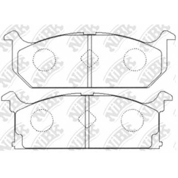 Колодки тормозные дисковые передний <b>NiBK PN9117</b>