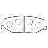 Колодки тормозные дисковые передний для SUZUKI JIMNY(FJ), SAMURAI(SJ), SJ 410, SJ 413, SUPER CARRY(ED) <b>NiBK PN9118</b>