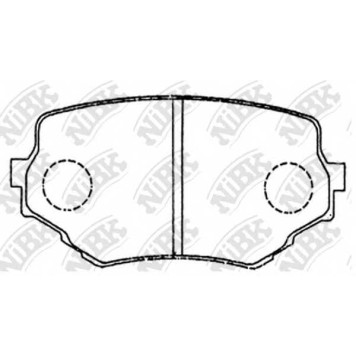 Колодки тормозные дисковые передний для SUZUKI GRAND VITARA(FT), VITARA(ET,TA) <b>NiBK PN9382</b>