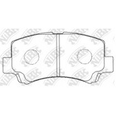 Колодки тормозные дисковые передний для CHERY A1, QQ6 / SUZUKI WAGON R+(EM,MM) <b>NiBK PN9406</b>