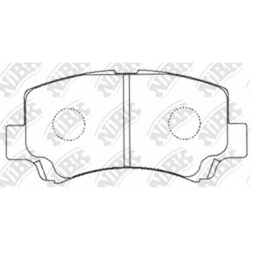 Колодки тормозные дисковые передний для CHERY A1, QQ6 / SUZUKI WAGON R+(EM,MM) <b>NiBK PN9406</b>