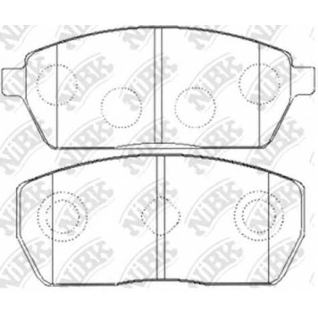 Колодки тормозные дисковые передний для SUZUKI SUPER CARRY(ED) <b>NiBK PN9408</b>