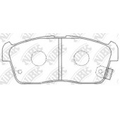 Колодки тормозные дисковые передний для DAIHATSU COPEN, CUORE, SIRION, YRV / NISSAN PIXO / SUBARU JUSTY / SUZUKI ALTO, CARRY, IGNIS / TOYOTA DUET <b>NiBK PN9443</b>