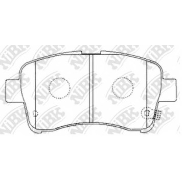 Колодки тормозные дисковые передний <b>NiBK PN9461</b>