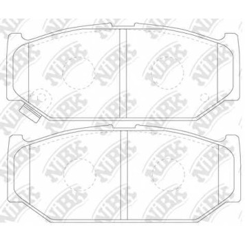 Колодки тормозные дисковые передний для SUZUKI SWIFT(EZ,FZ,MZ,NZ) <b>NiBK PN9529</b>