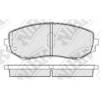 Колодки тормозные дисковые передний для SUZUKI GRAND VITARA(JT) <b>NiBK PN9802</b>