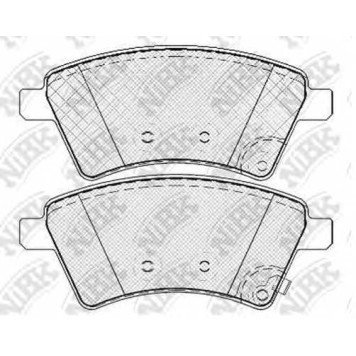 Колодки тормозные дисковые передний для FIAT SEDICI(FY#) / SUZUKI SX4(EY,GY) <b>NiBK PN9803</b>