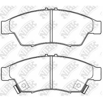Колодки тормозные дисковые передний для SUZUKI LIANA(ER) <b>NiBK PN9804</b>