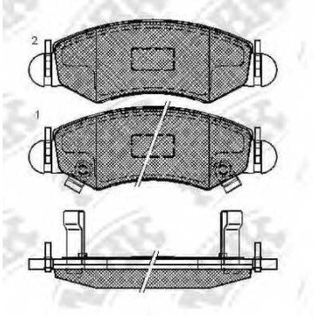 Колодки тормозные дисковые передний для SUBARU JUSTY(G3X) / SUZUKI IGNIS, WAGON R, WAGON R+(MM) <b>NiBK PN9807</b>