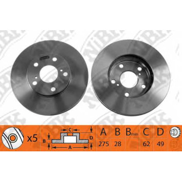 Тормозной диск NiBK RN1009