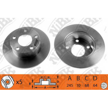 Тормозной диск NiBK RN1049