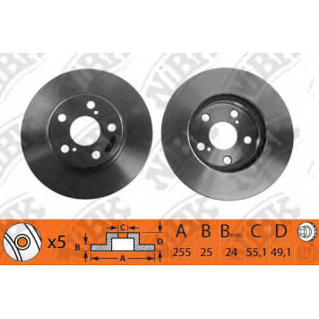 Тормозной диск NiBK RN1058