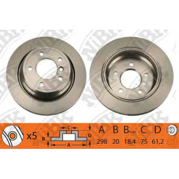 Тормозной диск NiBK RN1078