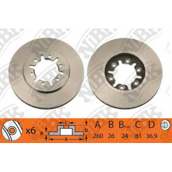 Тормозной диск NiBK RN1088