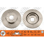 Тормозной диск NiBK RN1091